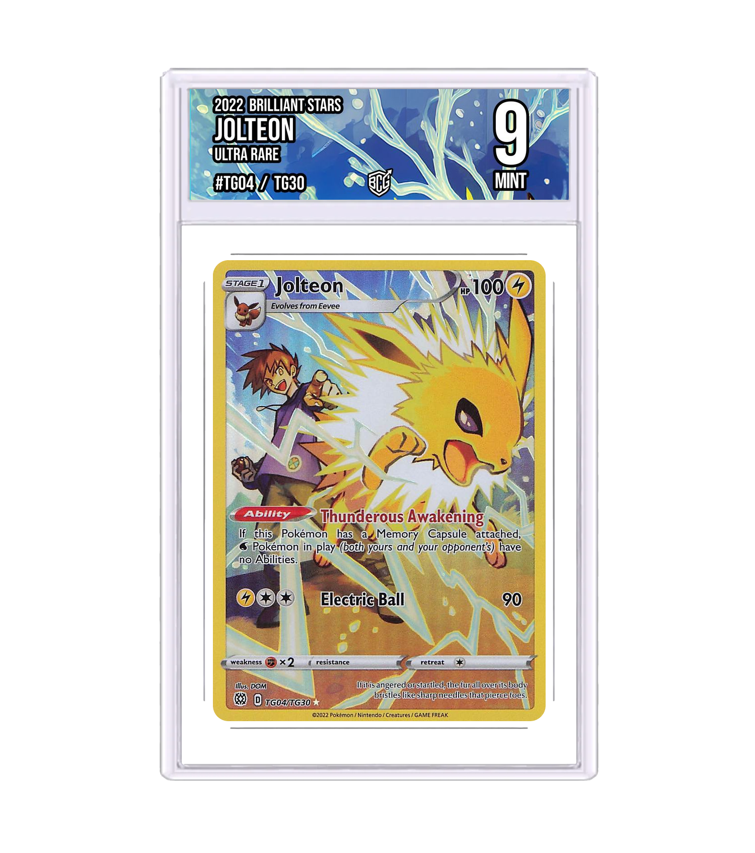 Front of the Jolteon slab