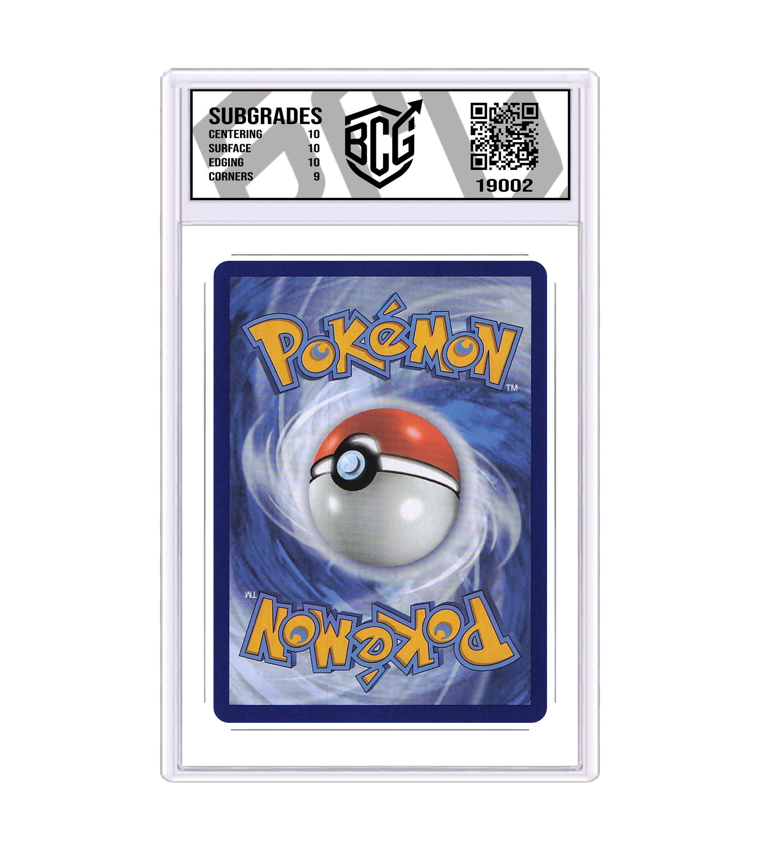 Back of the Charizard ex slab