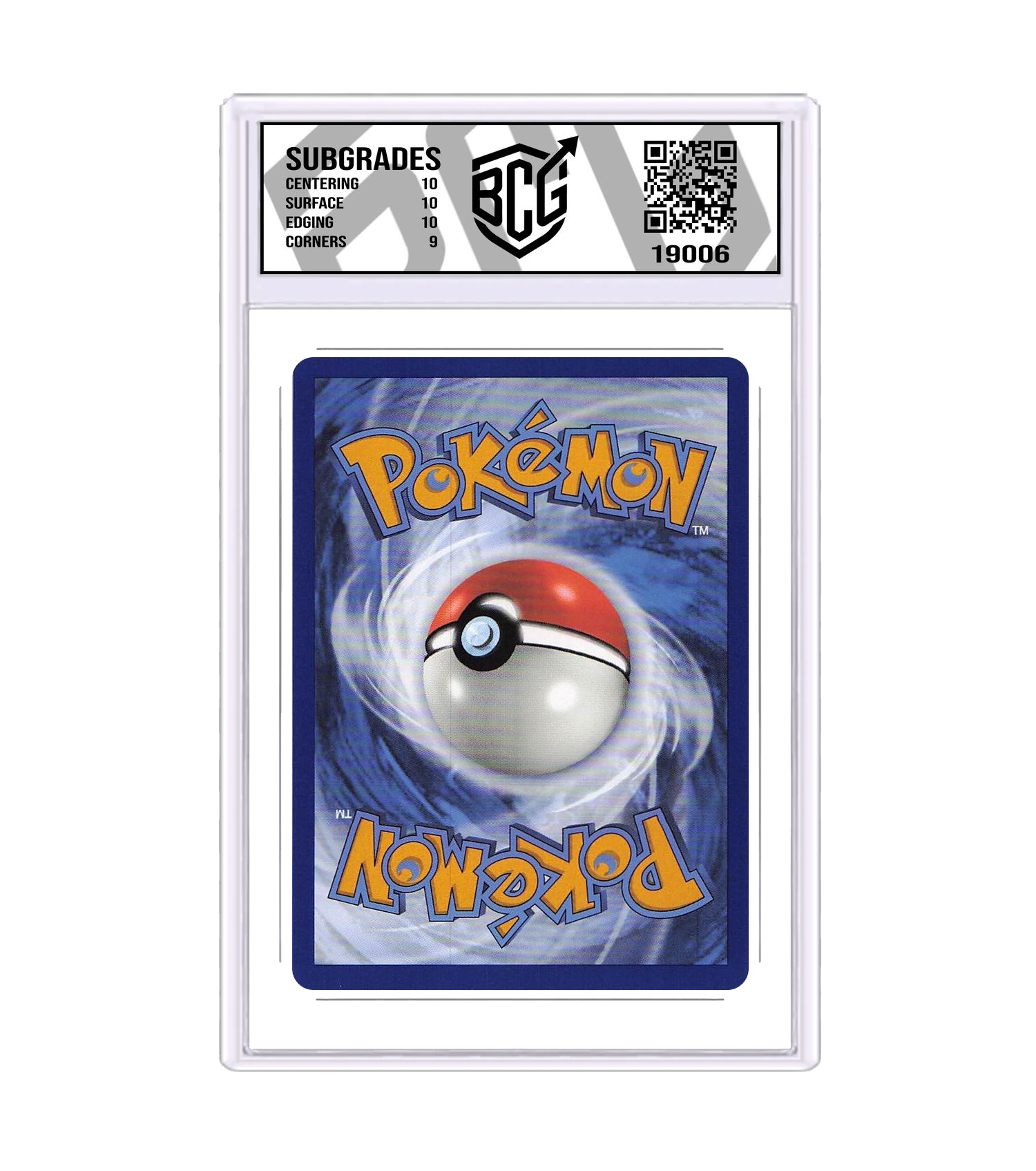 Back of the Charizard slab