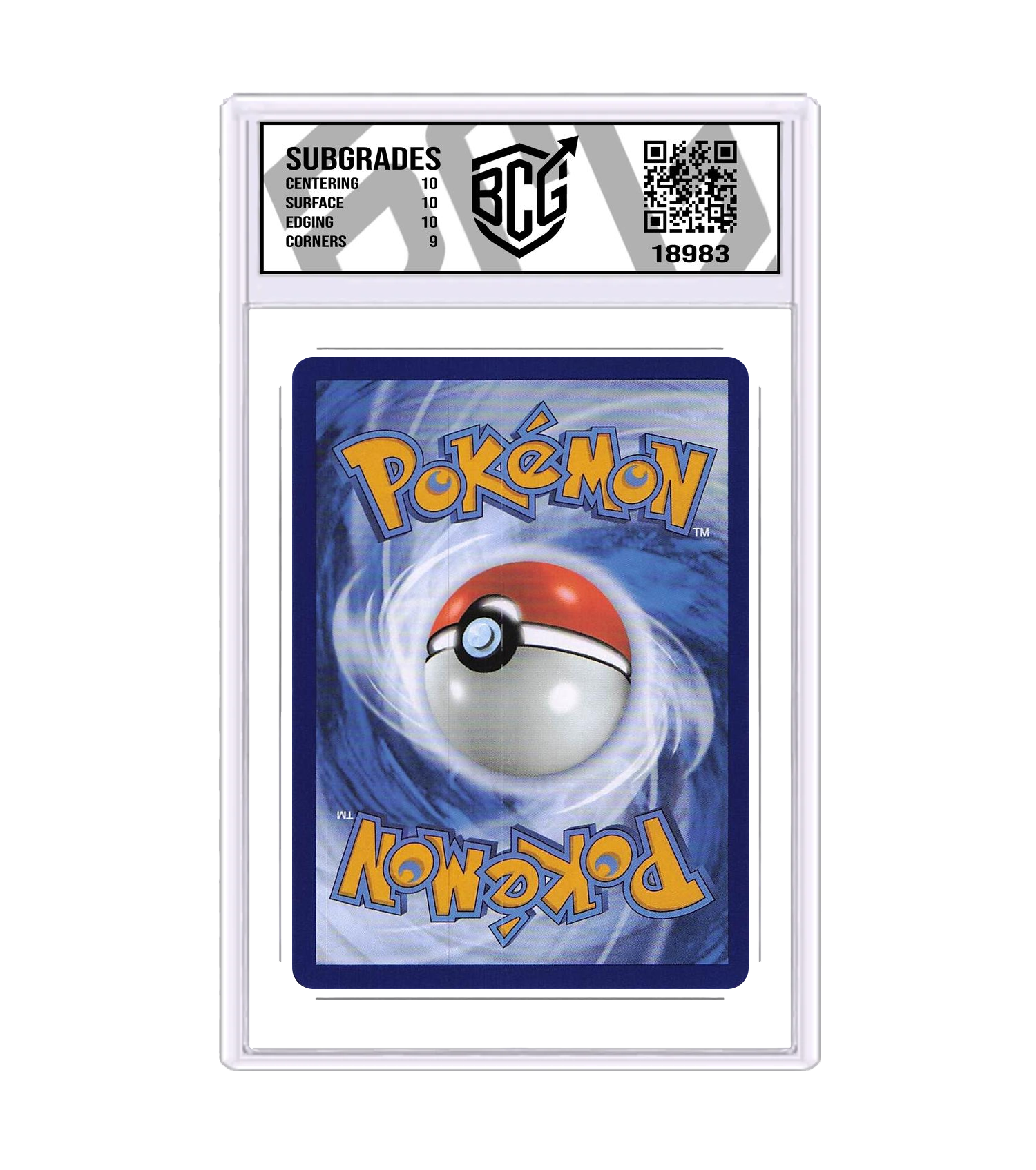 Back of the Alakazam ex slab