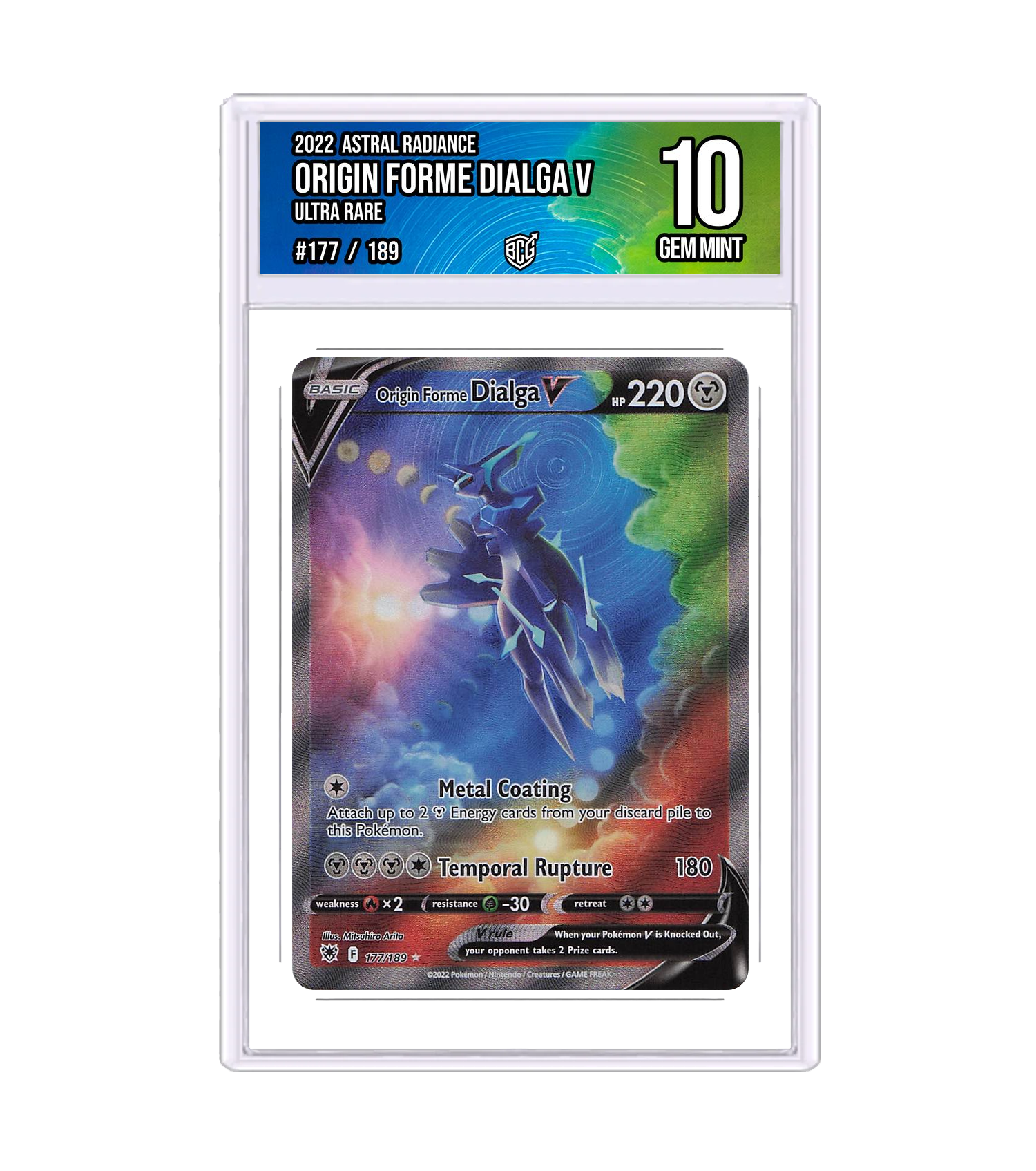 Front of the Origin Forme Dialga V slab