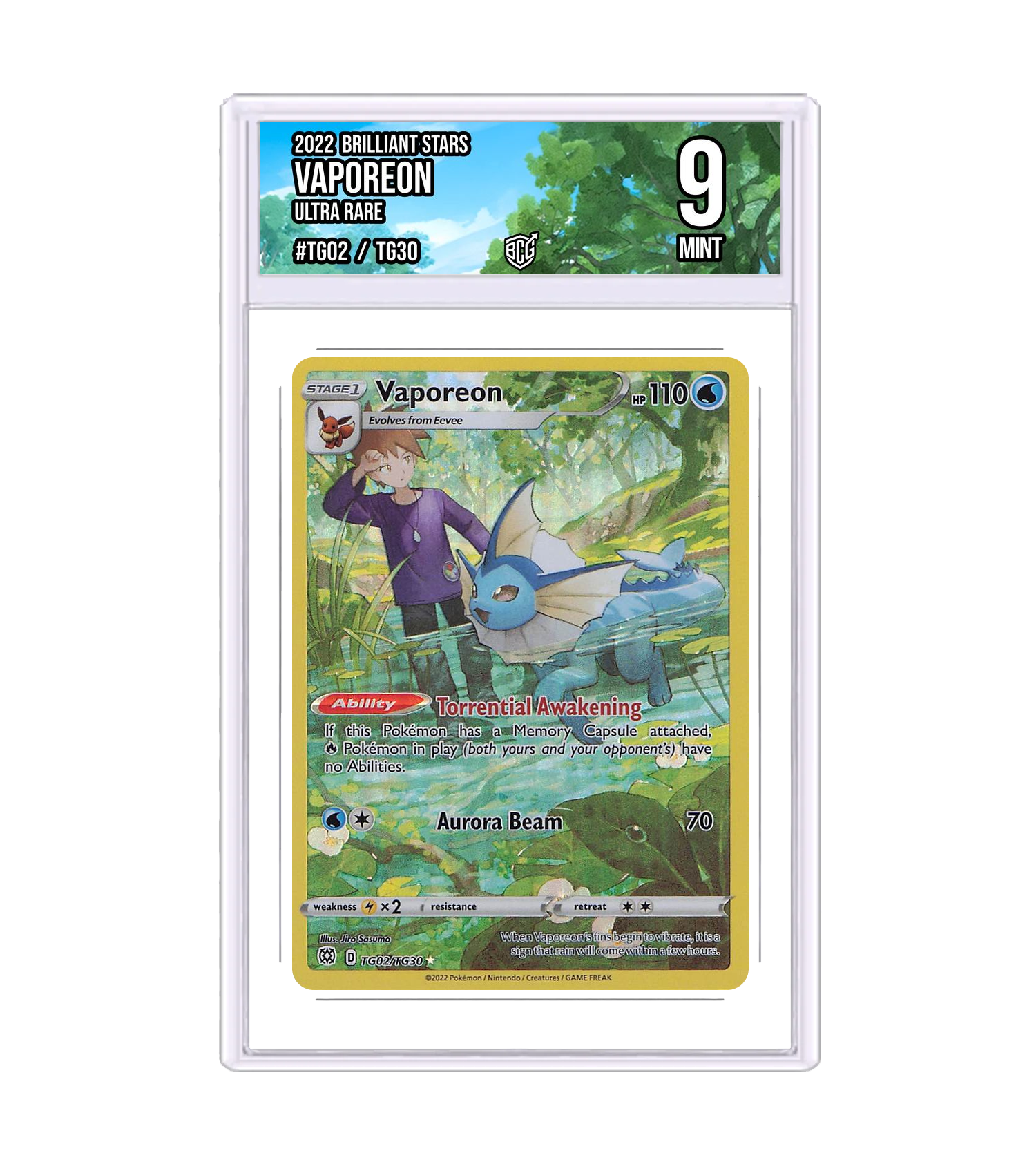 Front of the Vaporeon slab