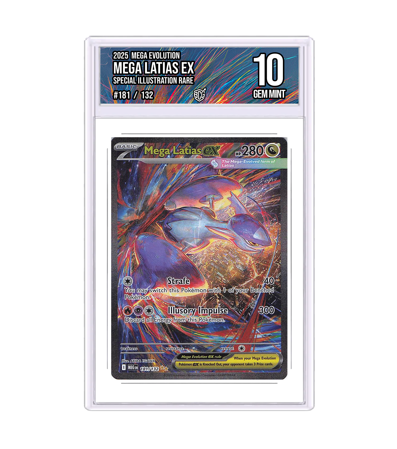 Front of the Mega Latias ex slab
